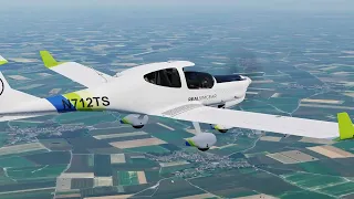 X Plane 12 présentation en plein vol Diamond 40NG Realsimgear