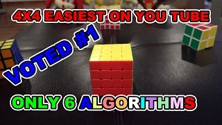 How to Solve 4x4x4 Rubik's Revenge Cube: Easiest Best Tutorial only 6 Algorithms in 4K Quality HD