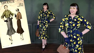 Mermaid Flounce Skirt Pattern // Making A Lemon Print Dress