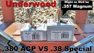 😲So Much for .380 ACP and .38 Special Being Comparable! Underwood XTP Ammo