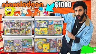 OPENING RARE MYSTERY $1000 NICKELODEON & 90S/2000S CONTAINER FROM DEEP STORAGE !! STORAGE TOUR! EP.4