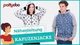 Eine Kapuzen-Sweatjacke nähen - mit Tasche und Reißverschluss