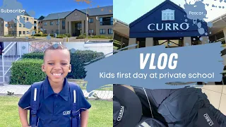 VLOG | A DREAM COME TRUE | OUR KIDS FIRST DAY AT A PRIVATE SCHOOL VLOG | GRADE 1