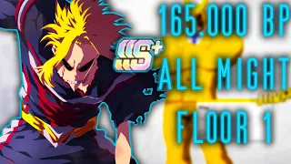 165.000 BP SSS+ All Might Floor 1 - My Hero Academia The Strongest Hero