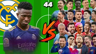 Vinicius Jr 🆚 44 Footballers 🔥💪😲(Murder In My Mind)🔥