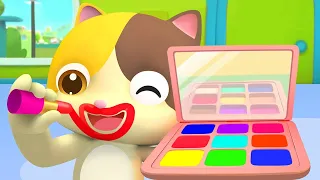 Learn Colors with Baby Kitten | Colors Song | Pretend Play | Kids Songs | Mimi and Daddy