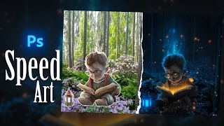 Creating a Fantasy Forest Photo Manipulation! [Speed Art]