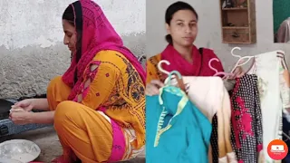 my today in rotine work sobia village life vlog new2011