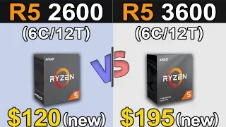 Ryzen 5 2600 Vs. Ryzen 5 3600 | 1080p and 1440p Gaming Benchmarks