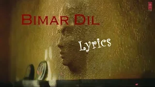 Bimar Dil Hindi Lyrical Video | Pagalpanti | Asees K, Jubin N | Tanishk Bagchi