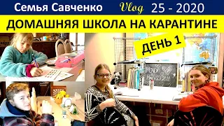 Домашнее обучение. школа НЕ онлайн в Америке. ДЕНЬ 1 Многодетная Семья Савченко