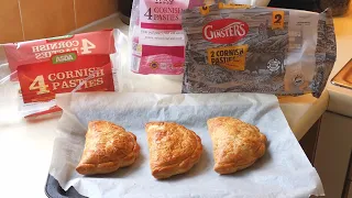 Ginsters Vs Asda Vs Tesco Cornish Pasties | Food Review