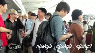 130715 EXO at Incheon Airport leaving for Russia