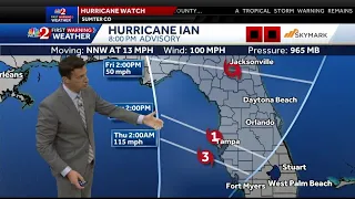 Tracking Hurricane Ian 8 p.m.