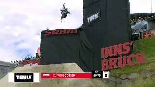 Crankworx Innsbruck slopestyle 2023 David Godziek both runs