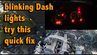 Blinking Dash lights easy fix