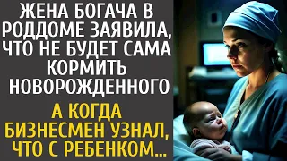 Жена богача в роддоме заявила, что не будет сама кормить… А когда бизнесмен узнал, что с ребенком…