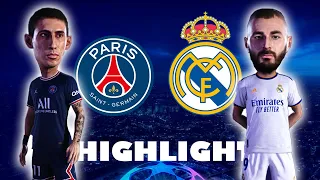 PSG vs Real Madrid | FIRST LEG - Round of 16 Champions league - pes22 gameplay