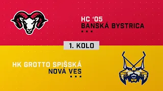 1.kolo HC 05 Banská Bystrica - HK Grotto Spišská Nová Ves HIGHLIGHTS