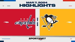 NHL Highlights | Capitals vs. Penguins - March 7, 2024