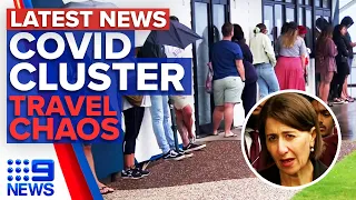 NSW braces for COVID outbreak, travellers still heading to Queensland for Easter | 9 News Australia