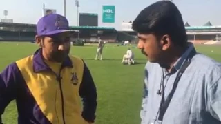 Sarfraz Ahmed Interview Before Playoff Match against Peshawar Zalmi in PSL