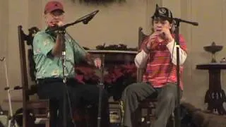 "Old Joe Clark" by Fiddling Thomsons, Portsmouth, New Hampshire, fiddle, jews harp