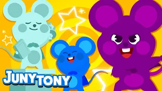 Colorful Little Mouse | Colors Songs for Kids | Preschool Songs | JunyTony