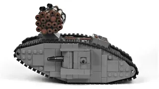 Building the Lego Mark IV tank - from the Battle of Cambrai - WW1