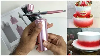 Airbrush Rechargeable Cordless Portable Compressor || Cake decoration