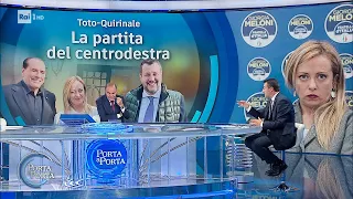 Matteo Salvini e le prove di collaborazione con Giorgia Meloni - Porta a porta 21/10/2021