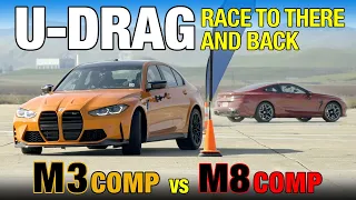 U-DRAG: BMW M3 Competition vs. BMW M8 Competition