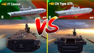 IT CAVOUR VS CN TYPE 075 - Modern Warships