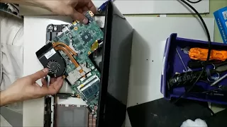 HP Pavilion dv6 - Disassembly +  How to fix black screen problem