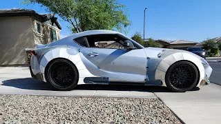 Toyota Supra - How to Make a Moldless Fiberglass Body Kit from Scratch!