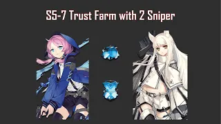 Arknights | S5-7 Gel Trust Farm ft. 2 Sniper Operators Auto