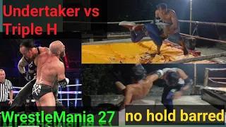 full match // no hold barred match // Undertaker vs Triple H WrestleMania 27 #entertainment #wwe