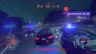 BMW Police Chase with Dodge Corvette And Rhino Crazy night Chase