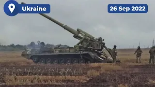 Russian 2S7M Malka self-propelled artillery system crews in combat action 🇷🇺🏹🇺🇦