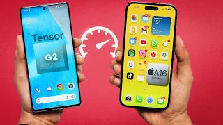 Google Pixel 7 Pro vs iPhone 14 Pro Max - Speed Test (WOW)