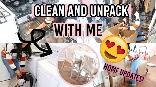 UNPACK AND CLEAN WITH ME IN THE NEW HOUSE | HOME UPDATES!! // LoveLexyNicole