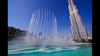 Шоу поющих фонтанов в Дубае Dubai Fountain