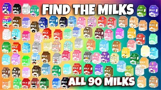 ROBLOX - Find The Milks - ALL [90] Milks