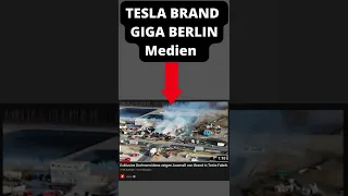 TESLA-Berichterstattung: Brand auf dem Gelände der Tesla-Fabrik