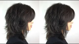 Easy Medium Shaggy Bob Haircut for women | Layered Bob cut