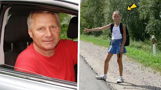 Man Helps Hitchhiking Girl To Get Home. The Next Day, He Turns Pale After Seeing This On News