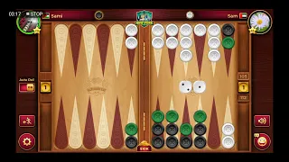 backgammon game #145 مباراة طاولة / طاولي