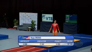 BRAVO Hope (USA) - 2017 Trampoline Worlds, Sofia (BUL) - Qualification Tumbling Routine 2