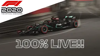 F1 2020 | 100% Race at Monaco | Last to First with Lewis Hamilton! (TEST STREAM)