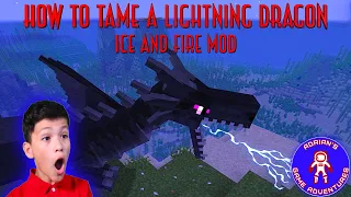 Minecraft How To Tame A Lightning Dragon Using The Ice And Fire Mod